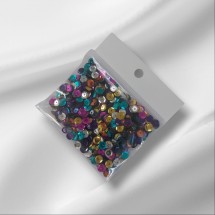 Пайетки пришивные круглые d=7 мм МИКС, цена за 15 гр